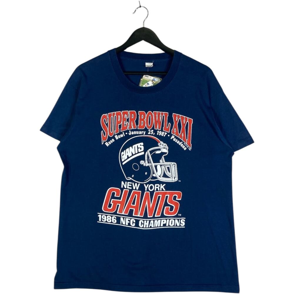 Vintage New York Giants Super Bowl Champs NFL T-Shirt 1986 XL